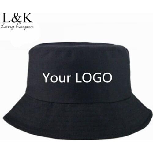 Sunscreen Men Women Personalized Print Bucket Hat Caps Outdoors Fashion Solid Color Fisherman Panama Cotton Simple Hats