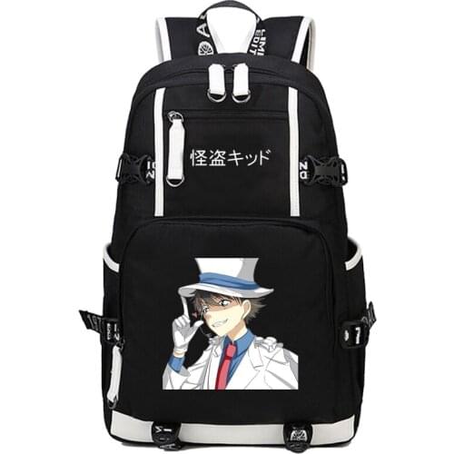 Japan anime Detective Conan Backpack men women student bookBag Travel bag shoulder bag Backpack