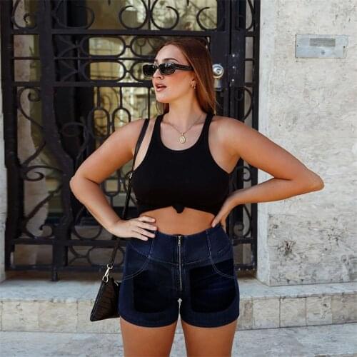 Melody High Waisted Slip Jean Shorts Control Knickers Running Women Tight Plus Size Cotton Shapewear Petite Girl