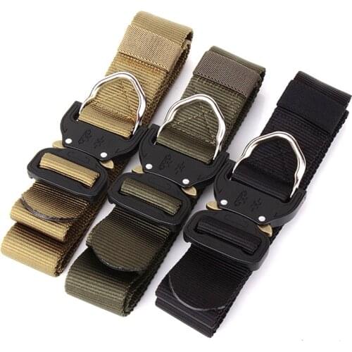 Tactical Gear Heavy Duty Belt Military Nylon Metal Buckle Swat Army Molle Padded Patrol Waist Belt Airsoft Hunting Accessories