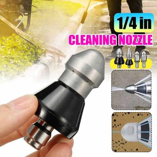 High pressure washer drain pipe/sewage pipe cleaning sewage nozzle rotating cleaning nozzle stainless steel