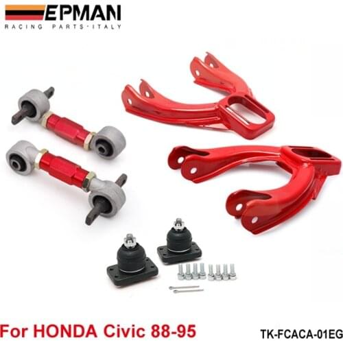 Rear Lower Control Arms+ Front Camber Kits Fits For 92-95 Honda Civic EG EJ EH EP-FCACA-01EG