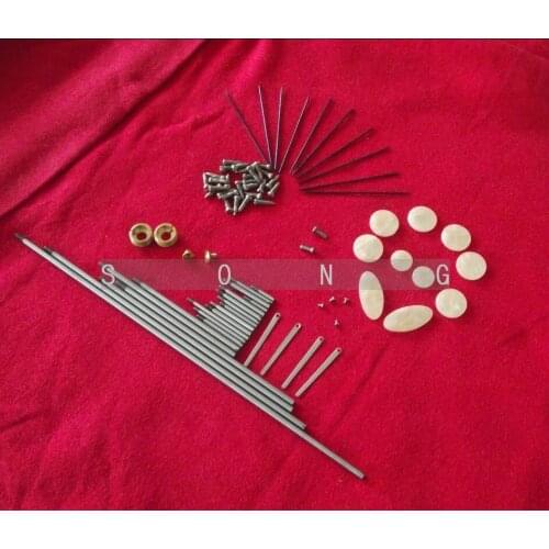 Tenor sax repair parts Rollers & screws & Spring +1 set key buttons inlays