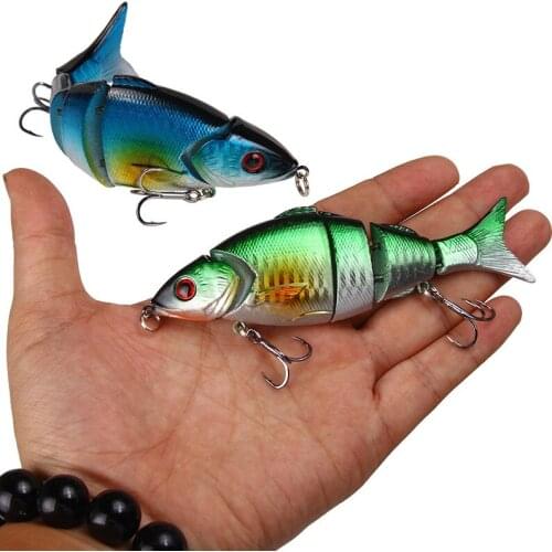 1pcs/Winter fishing gear Multi-section lifelike fishing hard bait 12.5cm/21g Artificial Swim crank fish lure Wobbler Pesca