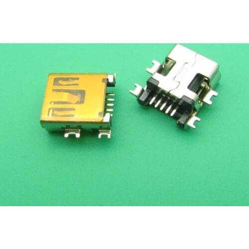 100pcs high quality Mini USB Type B Female 5 Pin SMT SMD PCB Socket Connector Short body USB V3 Micro USB