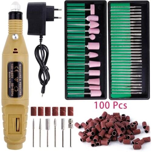 Electric Manicure Machine Nail Drill Bits Pedicure Milling Cutters Gel Nail Polish Remover Nail Files Sanding Bands Nails Tools