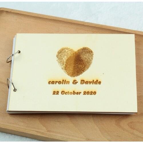 21.5X15cm Personalized Wedding guest book Rustic wedding guestbook Custom wood engagement anniversary gift wedding accessories
