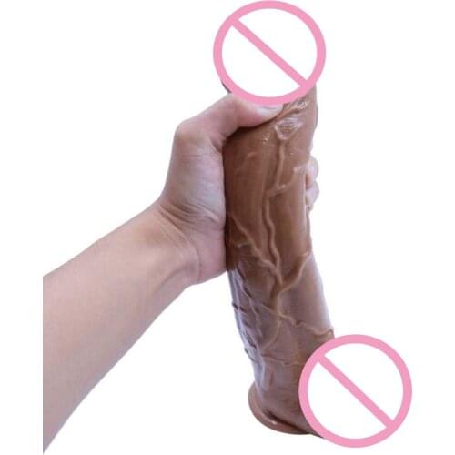 Giant Flesh Dildo Thick Huge Dildo Realistic Penis Extreme Big Realistic Dildo Suction Cup Sex Product For Women