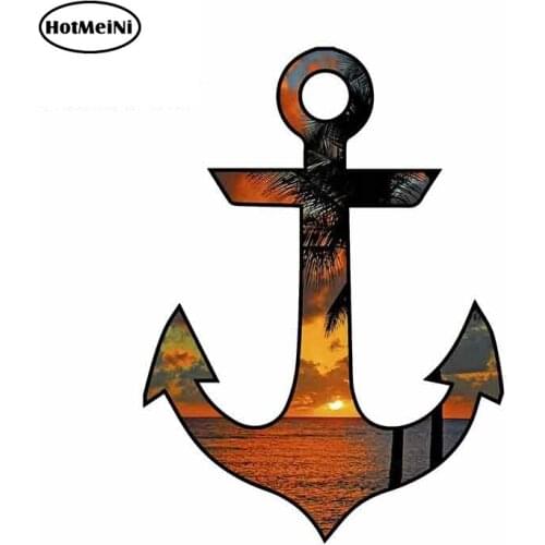 HotMeiNi 13cm x 9.4cm for Anchor Fine car Stickers Decal waterproof creative DIY Personality Motorcycle Bumper Window Sticker