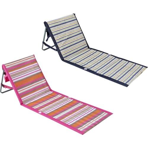 Compact Lightweight Portable Beach Ground Mat Chair Waterproof Folding Backrest Lounger For Outdoors Camping