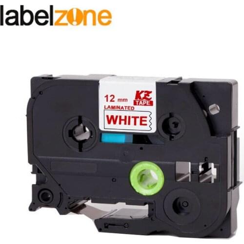Red on White TZE-232 Compatible Brother p-touch label printer Refill Label Tape Tze232 tz-232 tze tz 232 tz232 tze tape ribbon