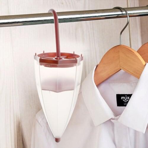 Reusable Hanging Moisture Absorber Mildew Proof Tool Umbrella shaped With Desiccant Dehumidifier Bags For Wardrobe Cupboard