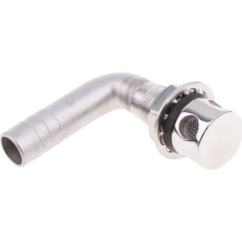 New Boat Marine Stainless Fuel Breather Vent Replacement - 90 Degree