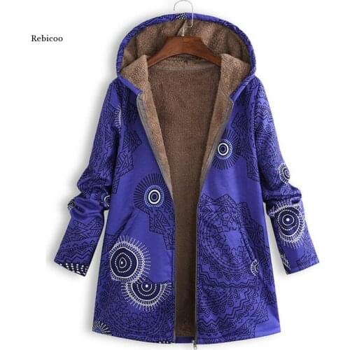 Coat Female Winter Folk Custom Women Hooded Cotton Jackets Casual Office Lady Hoodies Plus Size Velvet Outerwear Ropa De Mujer