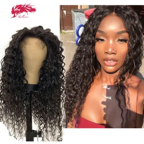 Water Wave 4x4/5x5 Transparent HD Lace Closure Wig Brazilian Remy Human Hair Lace Wigs 13x4 Lace Front Wigs With Free Part
