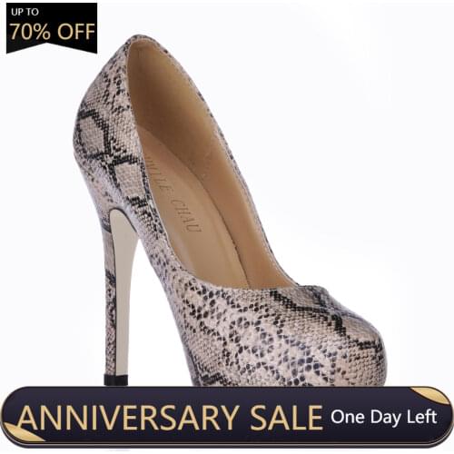 Sexy Snakeskin Party High Heel Stiletto Women Pumps Scare da Donna Tacco Alto a Spillo da Sera Talon Haut Aiguille da Sera P16-3