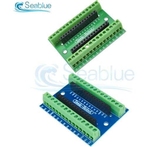 1Pcs NANO V3.0 3.0 Controller Terminal Adapter Expansion Board NANO IO Shield Simple Extension Plate For Arduino AVR ATMEGA328P