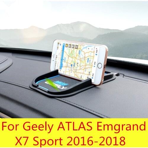 Anti-slip pad mobile phone anti-slip mat instrument panel navigation pad interior For Geely ATLAS Emgrand X7 Sport 2016-2018