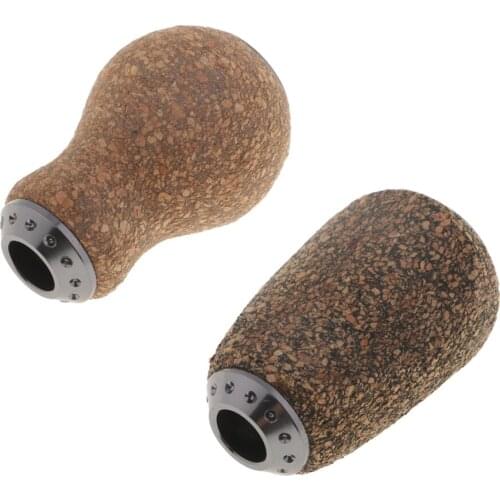 Fishing Reel Handle Wood & Metal Knob Parts for D-Baitcasting Spinning Reel