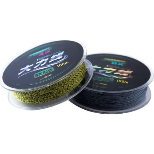 Durable High Strength 100m 4 Braid Fishing Line Wear-resistant Pesca Fishing Gear PE Line Anti-biting Strong Pulling Main Wire