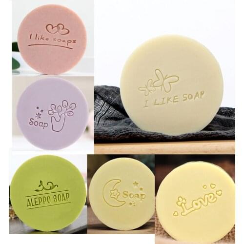 Handmade Soap Stamp Chapter Resin Acrylic Diy Seal Organic Natural Soap Making Tools I Like Love Letter Chapters 50 x 50 mm