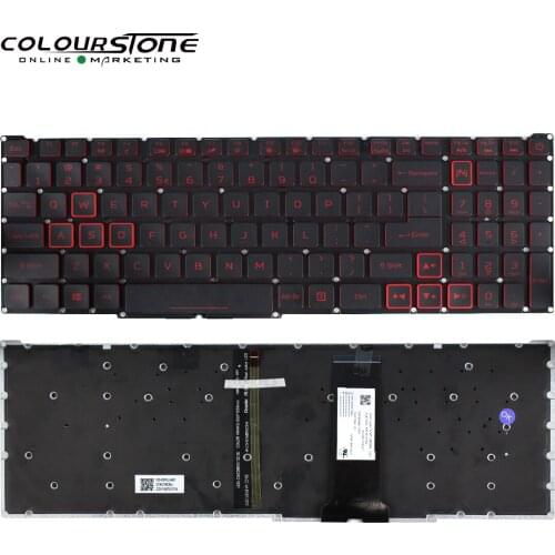 US Laptop Keyboard LG5P For Acer Nitro 5 AN515 54 AN515-54 Nitro 7 AN715 51 AN715-51English Notebook Keyboard With Red Backlit