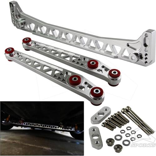 Rear Lower Control Arm +Subframe Brace For 1996-2000 Honda Civic EK EJ