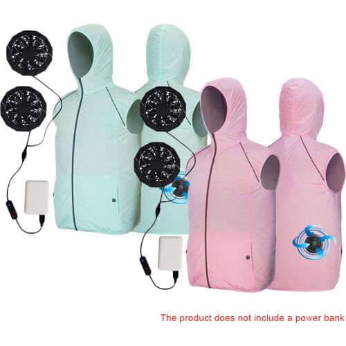 Heatstroke Outdoor Working Reflective Vest Summer Men Jacket Sleeveless Outdoor Clothes 2021 Summer Cooling Fan Air Conditioning