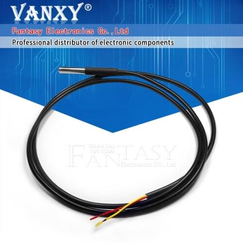 1pcs DS18B20 waterproof 1 meters temperature probe temperature sensor new in stock new