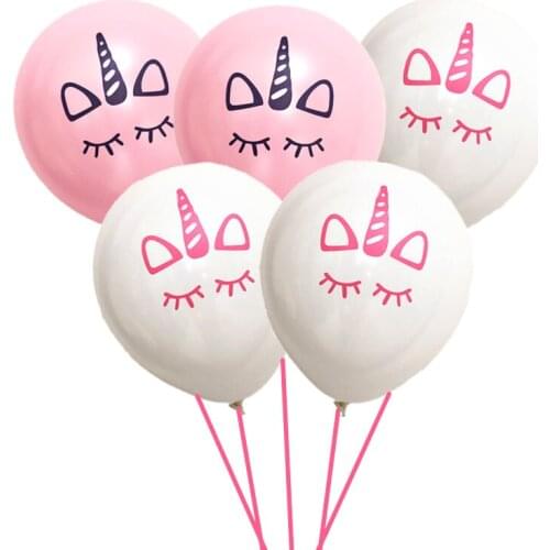 15pcs 12 Inch Happy Birthday Unicorn Balloon Pink Latex Balloon Unicorn Party Decoration Unicorn Birthday Party Decoration