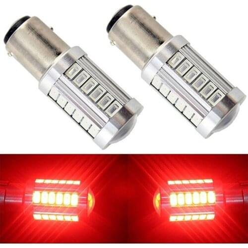 2pcs/set 1157 BAY15D 5730 33SMD LED Car Tail Stop Brake Backup Light Bulb Red