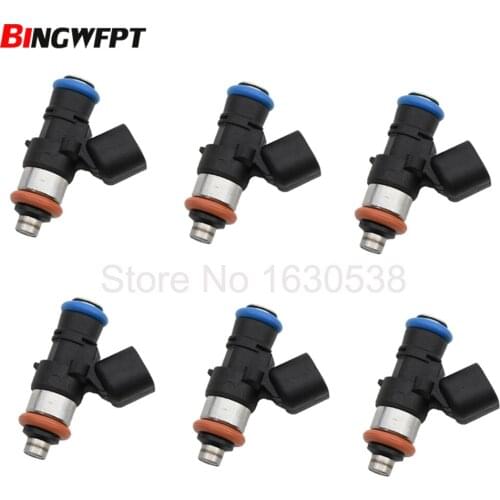 6PCS 0280158091 ZZJ1-13-250A 842-12353 FJ1000 fuel injector for FORD&MERCURY EDGE / FLEX / FUSION / TAURUS / SABLE 3.5L V6