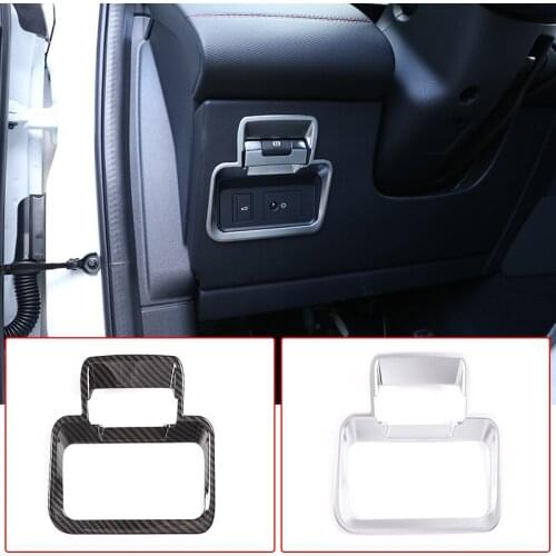 Car Electronic Hand Brake P File Decorative Frame Cover ABS Carbon Fiber For Land Rover Range Rover Evoque L551 2020 Accessories