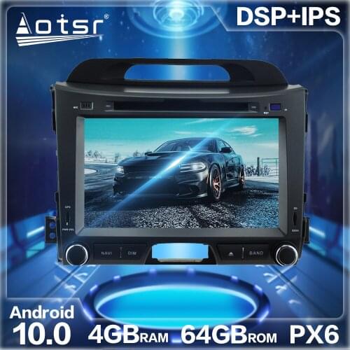 For KIA SPORTAGE 2010-2016 Android 10.0 4+64GB Car Radio Player GPS Navigation Vechicel Auto Stereo Video HD Multimedia Headunit