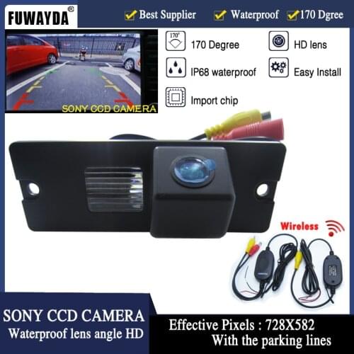 FUWAYDA Wireless FOR SONY CCD Chip Car Rear View Reverse Backup Parking Safety CAMERA for Mitsubishi Pajero V3 V6 V8 Zinger