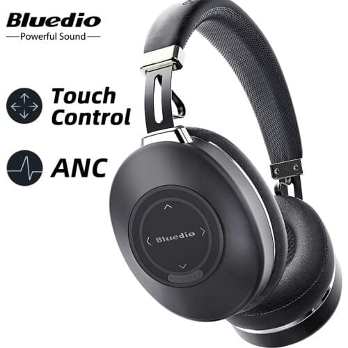 Bluedio Wireless Headphones, ANC, Wireless Headset, HIFI, Step Counting, SD-Card Slot, Bluetooth-compatible, Cloud, APP