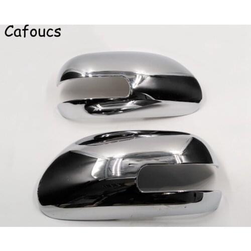 Cafoucs For Toyota camry 2006 2007 2008 2009 2010 2011 Chrome Rearview Mirror Trim Decoration Sticker Cover