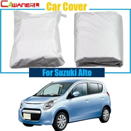 Cawanerl Car Cover Anti UV Snow Sun Rain Resistant Protector Cover Dustproof For Suzuki Alto Free Shipping