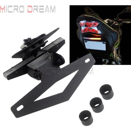 For Aprilia RSV4 APRC RSV4 RF LE Tuono V4 1000 RR LED Tail Tidy Fender Eliminator Kit Turn Signals License Plate Light Bracket