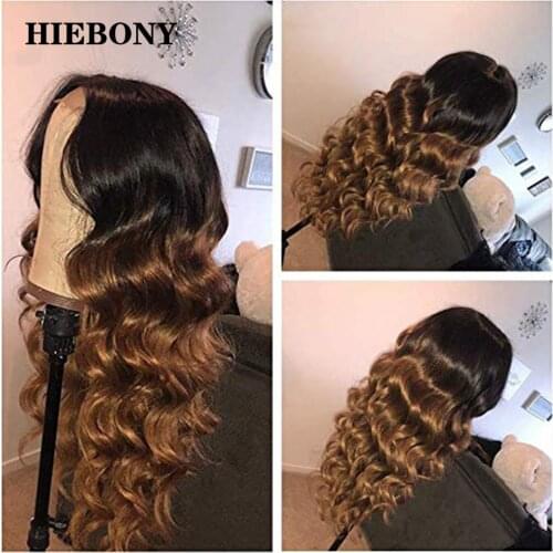 Ombre Blonde Body Wave Lace Front Human Hair Wigs with Baby Hair Ombre 1B30 13x6 Lace Front Wigs Bleached Knots for Black Women
