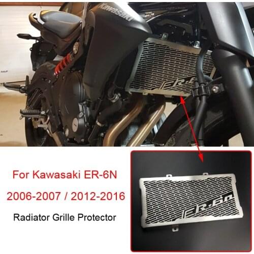 ER6N ER-6N Motorcycle Radiator Grill Guard Cover Protector Grille For Kawasaki ER 6N 2006 2007 2012 2013 2014 2015 2016