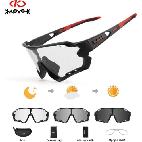 Photochromic Mens Cycling Sunglasses Sport Road Mountain Bike Glasses For woman Discoloration Bicycle Eyewear Protection Goggle