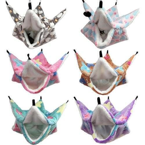 Hammock Hanging Cage Warm Pet Cage Hamster Hammock Nest Toys Small Animal Sleeping Bed House