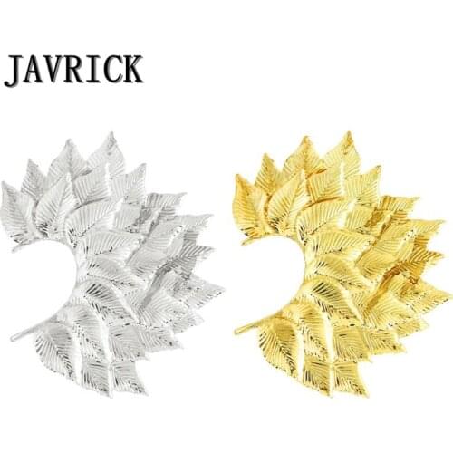 JAVRICK 1 Pc Big Leaf Earring Cuff Non Piercing Ears Clip One Side Bib Fashion Jewelry