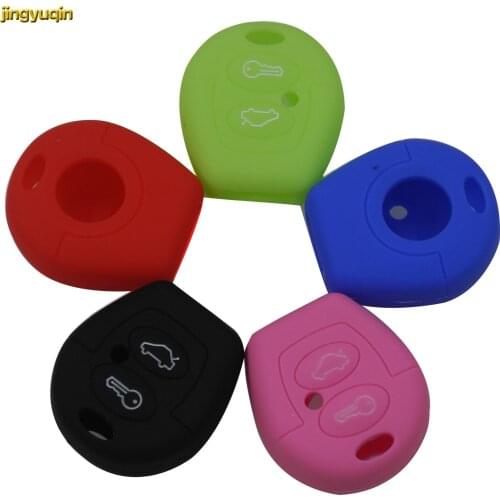 Jingyuqin 30pcs 2 Buttons Key Case for Seat Ibiza Leon Toledo Mii Altea Cordoba Arosa Alhambra Exeo FR Supercopa for VW Sharan