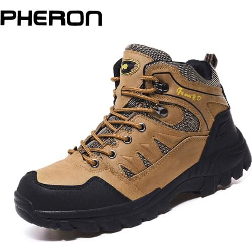Mens Outdoor Hiking Shoes Mountaineer Climbing Sneakers Waterproof Tactical Hiking Shoes Men Camping Walking Boots zapatos