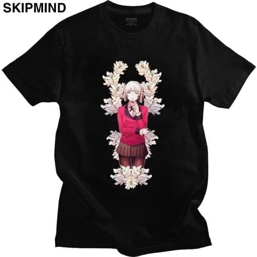 Cool Kakegurui T Shirt Men Short Sleeve Summer Japanese Manga Gambling School Tee O-neck Slim Fit Soft Cotton T-shirt Clothing