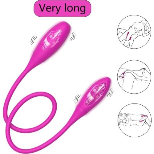 Lesbian Vibrator Anal Plug G-spot Massager Clitoris Stimulator Sex Toys for Couples Long Dildo Sex Toys with Dual Motor Vibrator