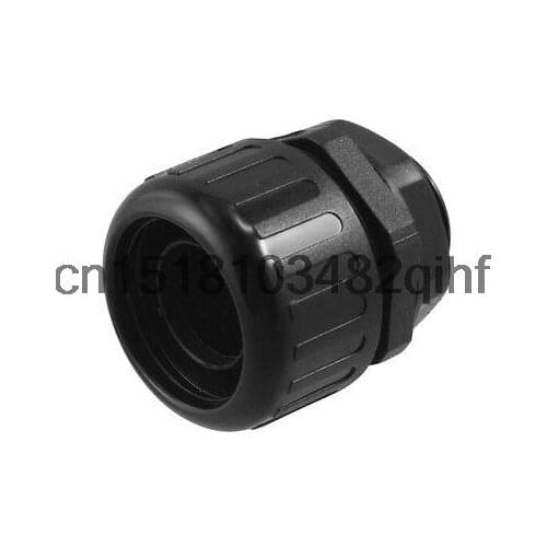 M25 x 1.5 Black Plastic 15mm Long Thread Cable Gland Jonit