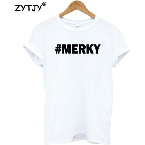 #MERKY Letters Print Women Tshirt Cotton Funny t Shirt For Lady Girl Top Tee Hipster Tumblr Drop Ship HH-297